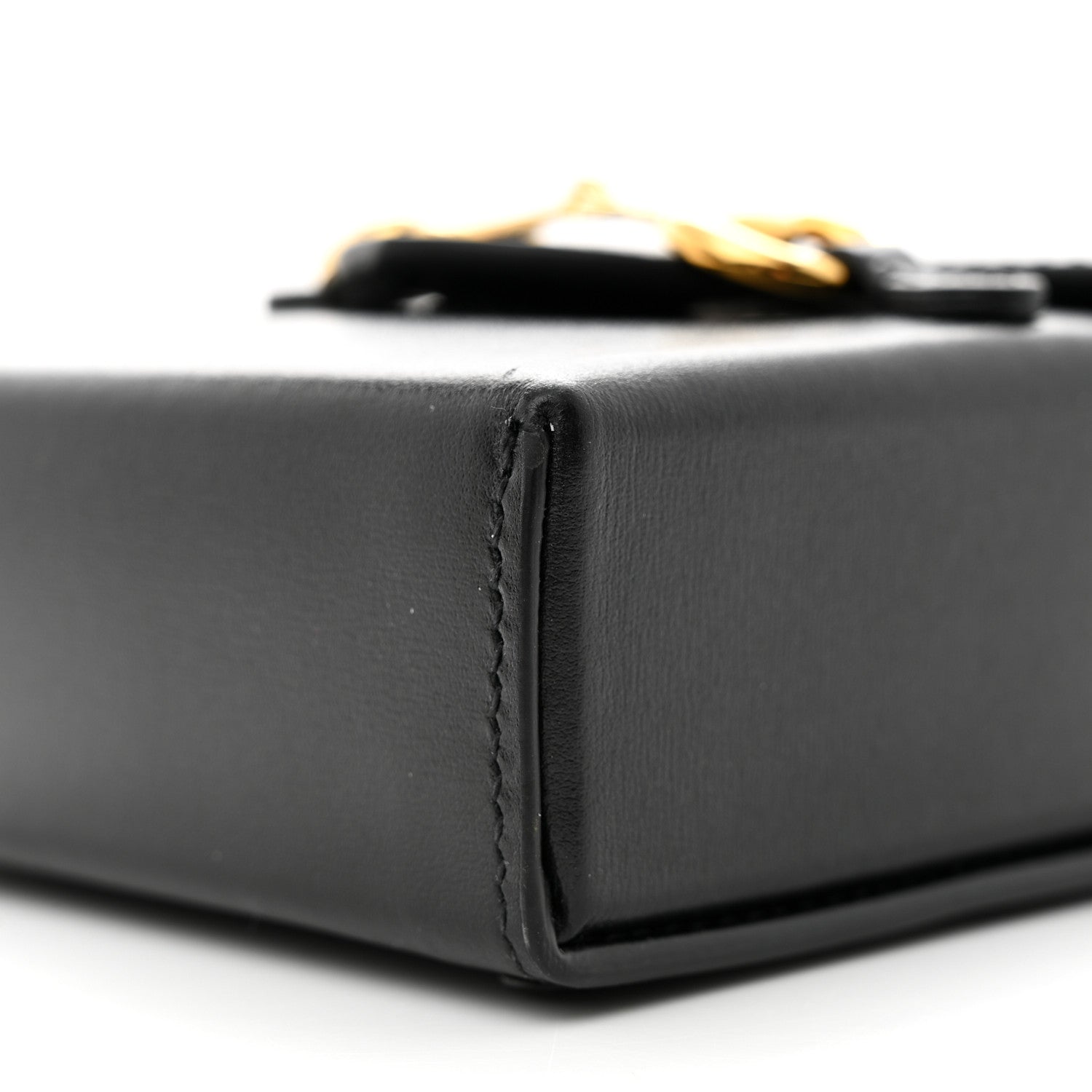 Gucci Boarded Plutone Calfskin Mini Horsebit 1955 Crossbody Bag Black 10 of 11