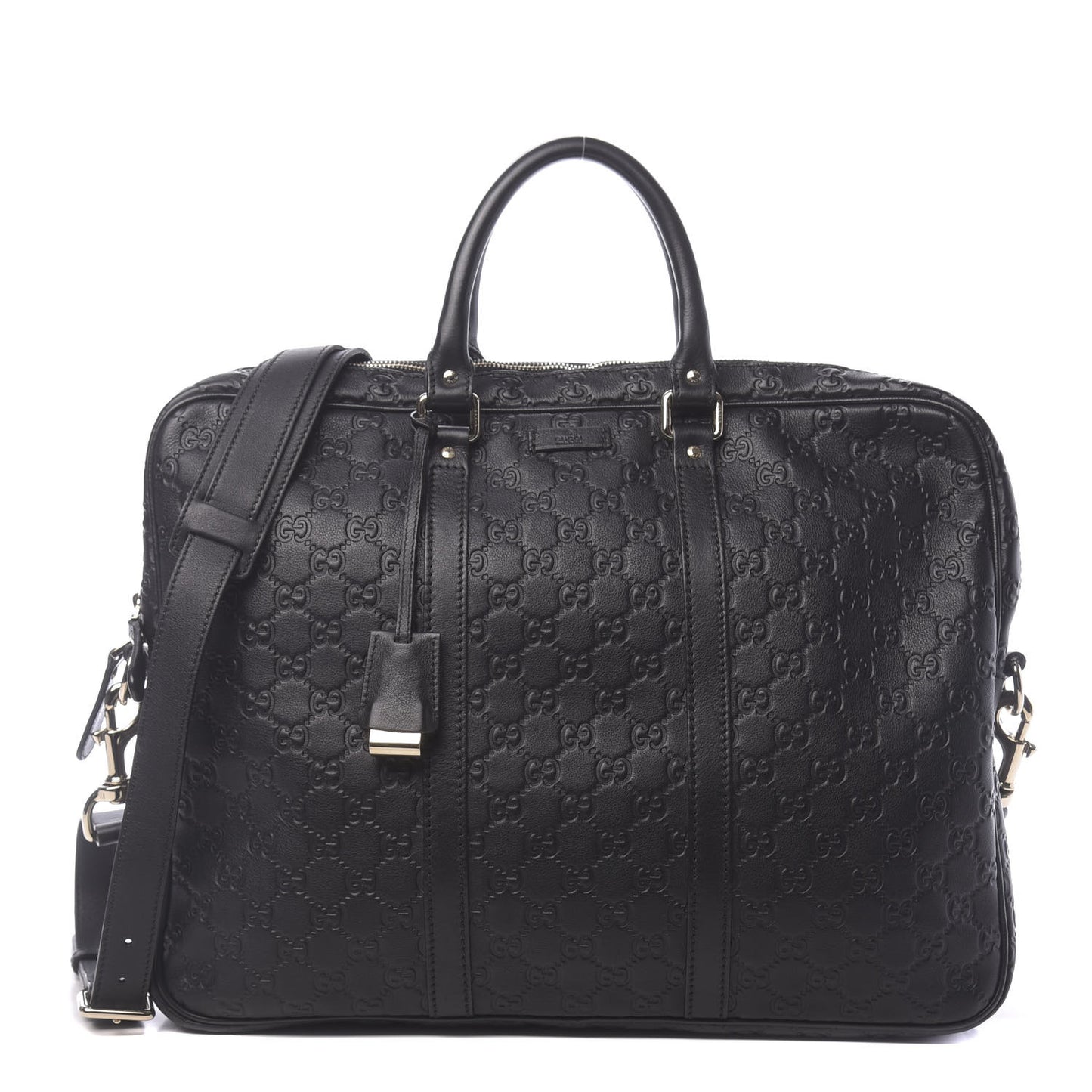Guccissima Medium Briefcase Black