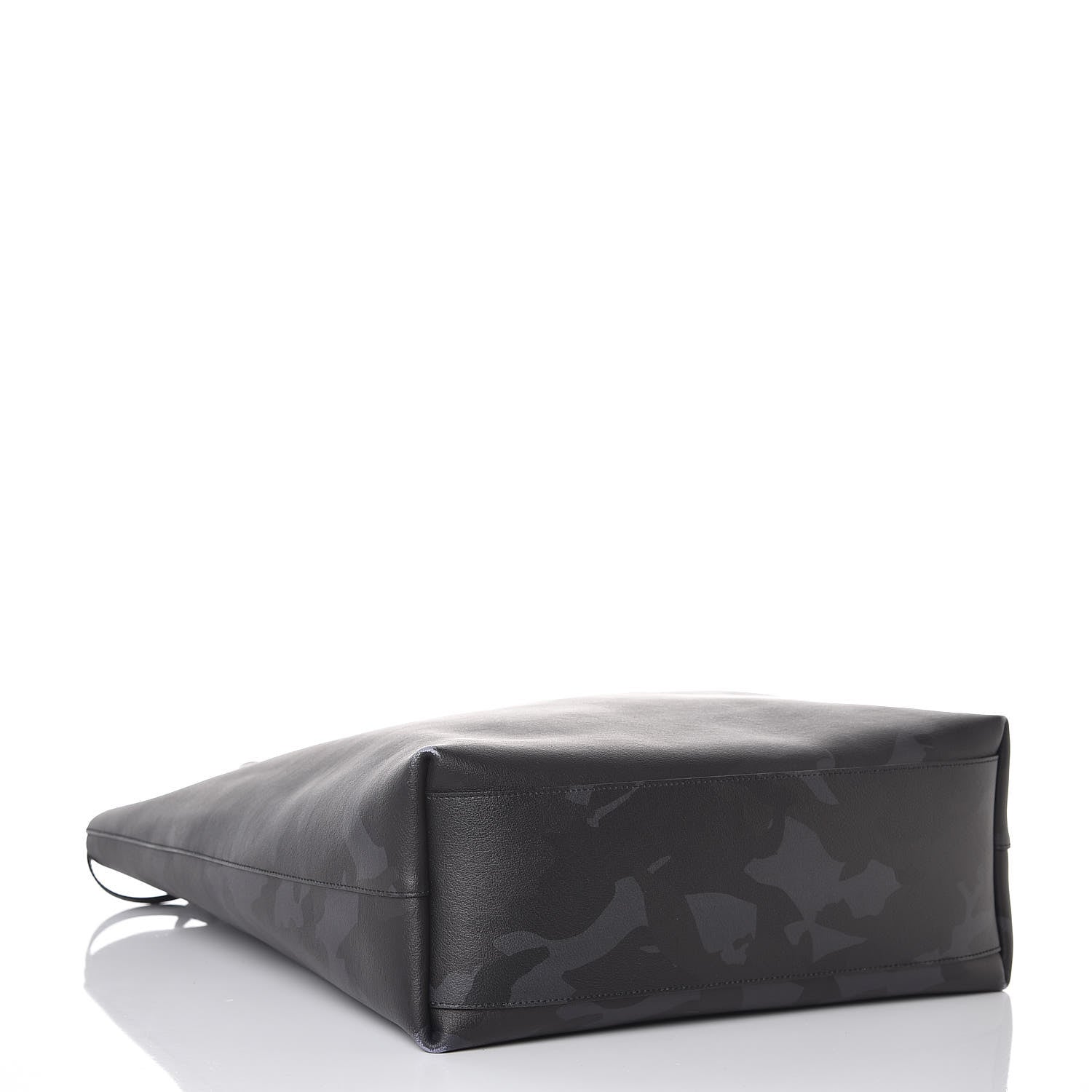 Saint Laurent Calfskin Camouflage Shopping Tote Black Grey 4 of 13