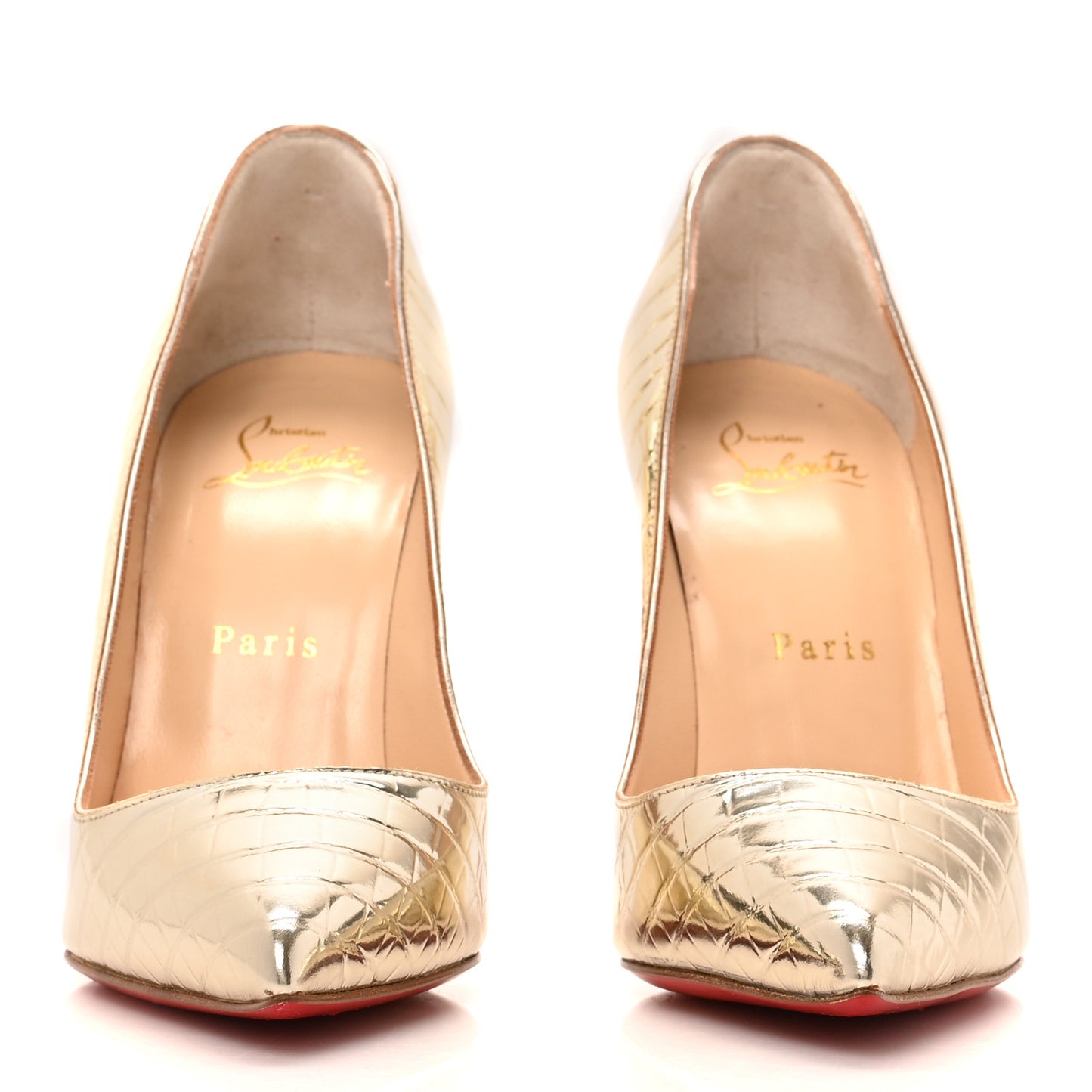 Metallo Cocco Pigalle Follies 100 Pumps 36 Platine