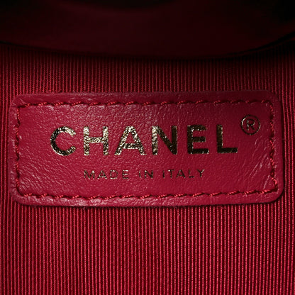 Chanel Shiny Lambskin Quilted Fashion Therapy Bucket Drawstring Bag Black 6 of 10