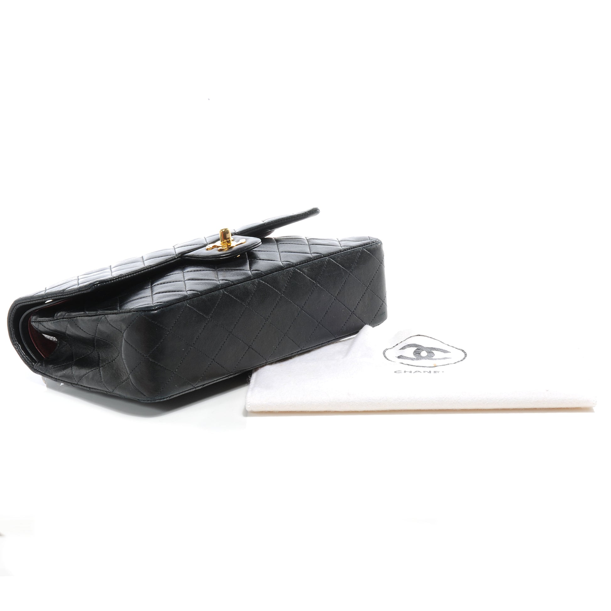 Chanel Lambskin Medium Double Flap Black 4 of 8