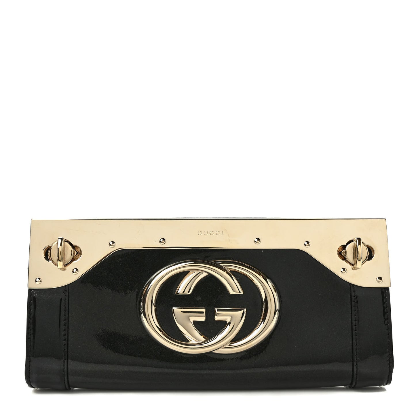 Patent Britt Interlocking G Starlight Clutch Black