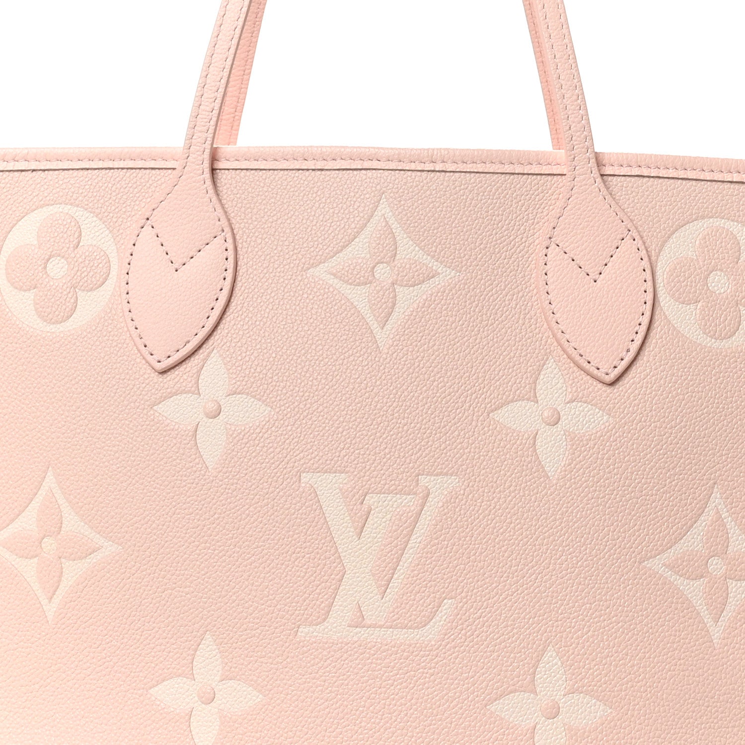 Louis Vuitton Empreinte Monogram Giant Neverfull MM  Pink Quartz Beige 8 of 10