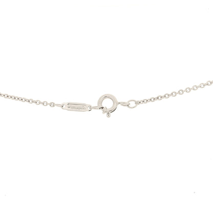 Tiffany 18K White Gold Diamond 1837 Circle Pendant Necklace 4 of 5