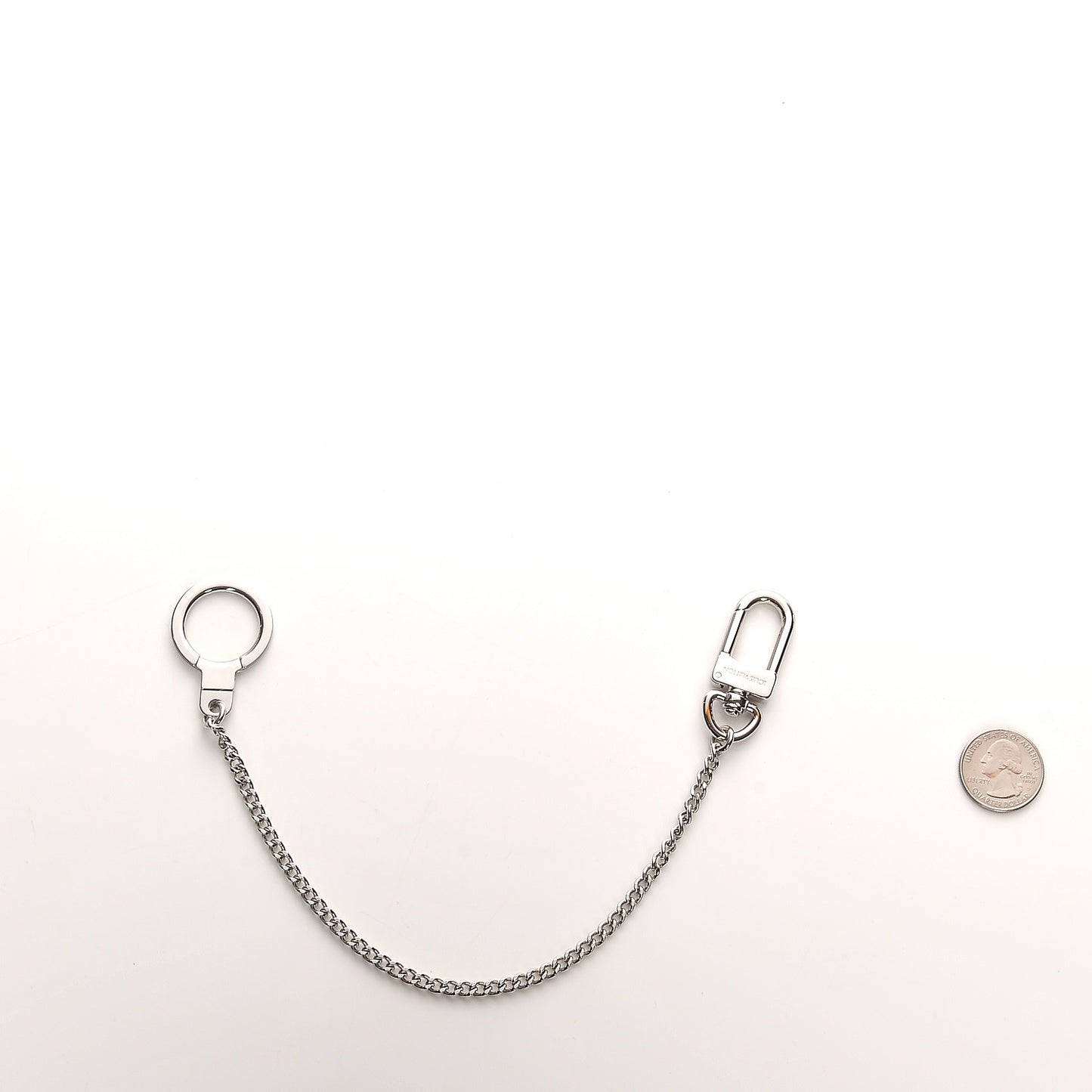 Pochette Extender Key Ring Chain Silver