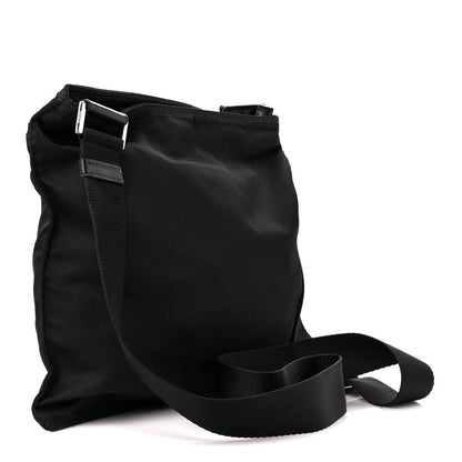 Prada Nylon Saffiano Flat Messenger Bag Black 3 of 13