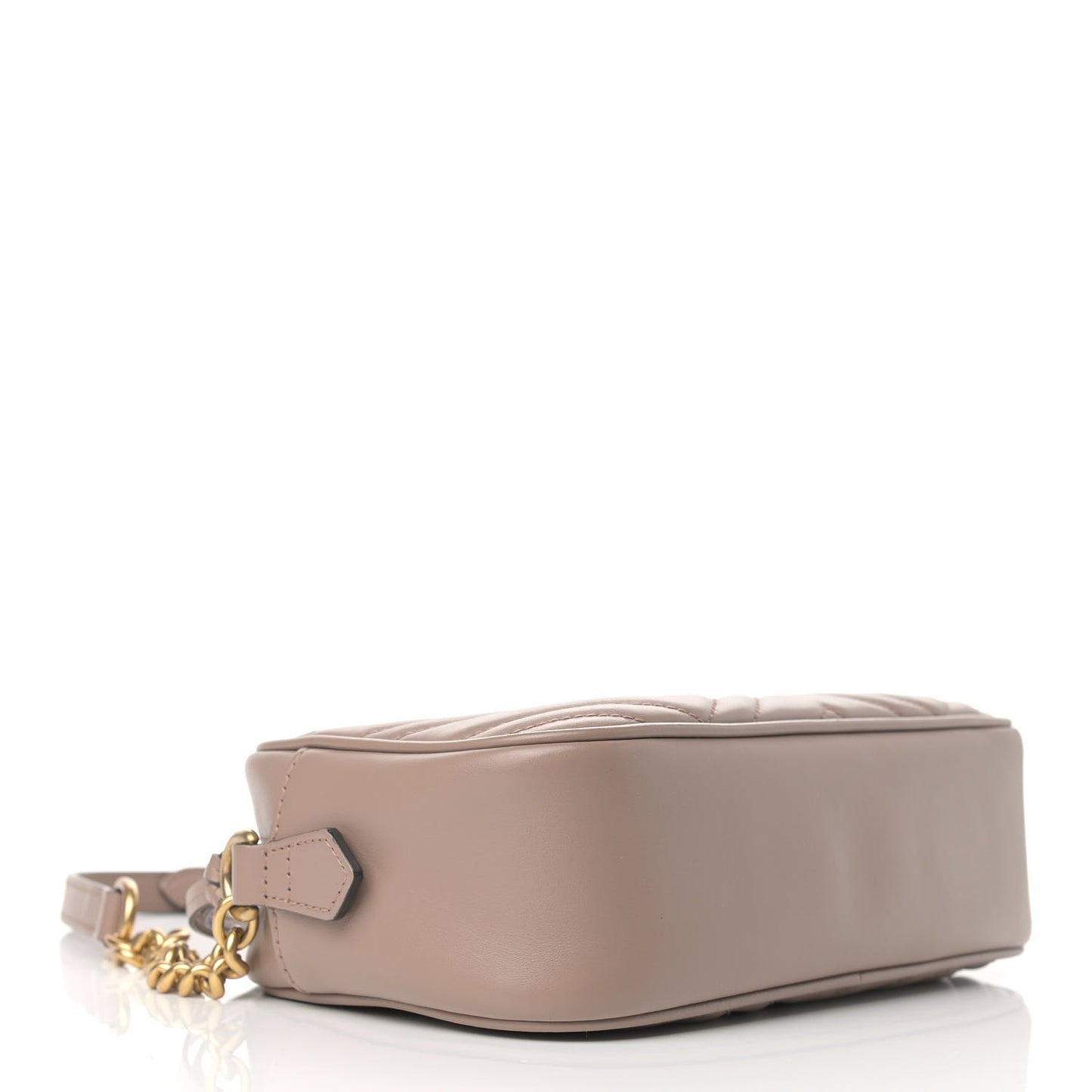 Calfskin Matelasse Small GG Marmont Chain Shoulder Bag Porcelain Rose