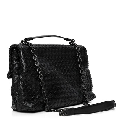 Bottega Veneta Nappa Intrecciato Medium Olimpia Shoulder Bag Black 2 of 6