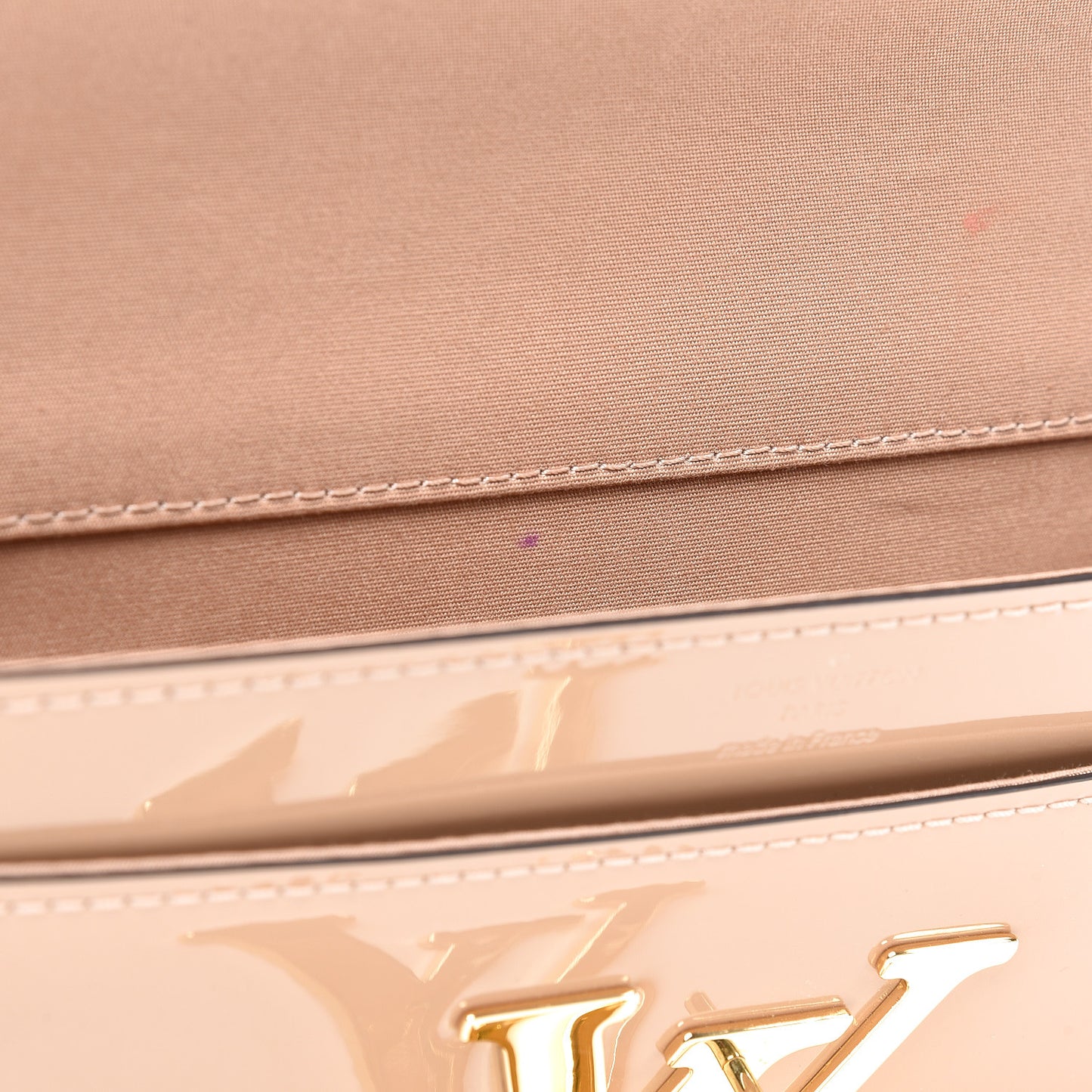 Patent Louise Clutch Nude