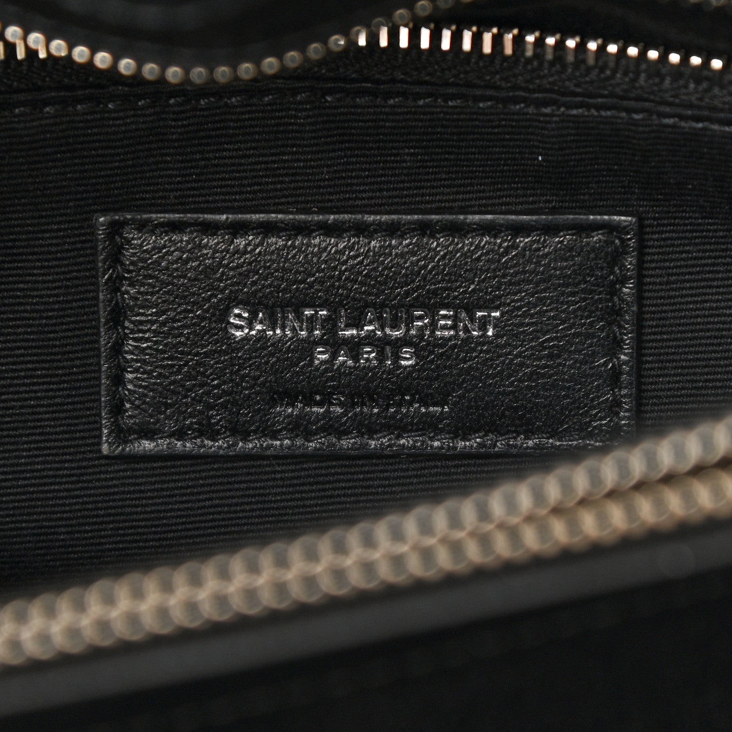 Saint Laurent Calfskin Y Quilted Monogram Medium Loulou Chain Satchel Black 7 of 15