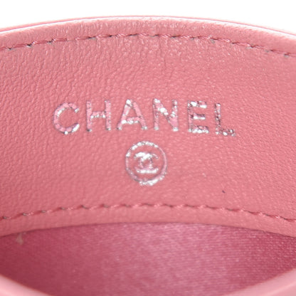 Chanel Lambskin Camellia Embossed Card Holder Pink 7 of 13