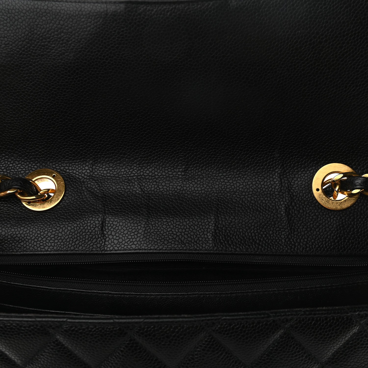 Chanel Caviar Quilted Jumbo Single Flap Black 8 of 10