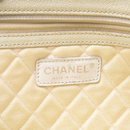 Chanel Goatskin Perforated Large CC Tote White 7 of 13