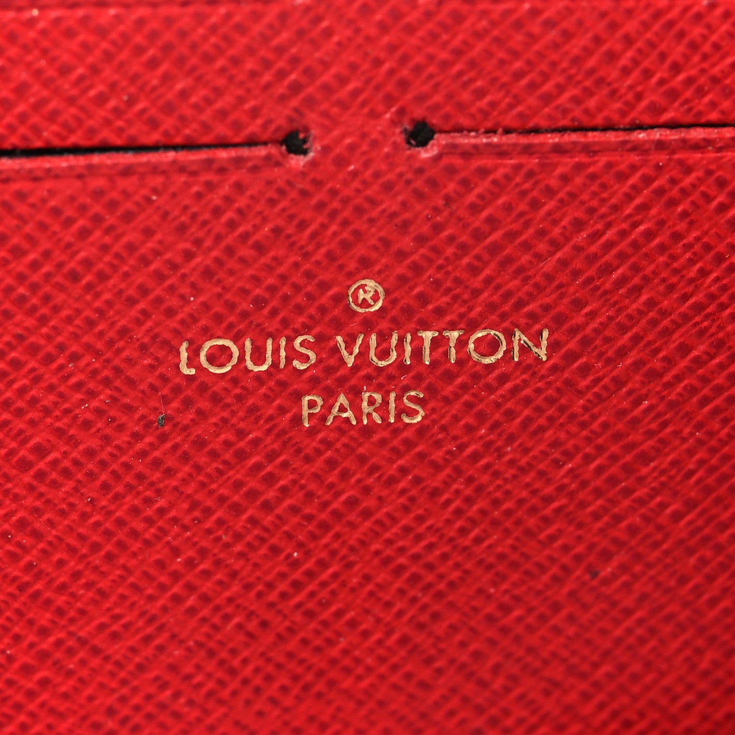 Damier Ebene Clemence Wallet Cherry