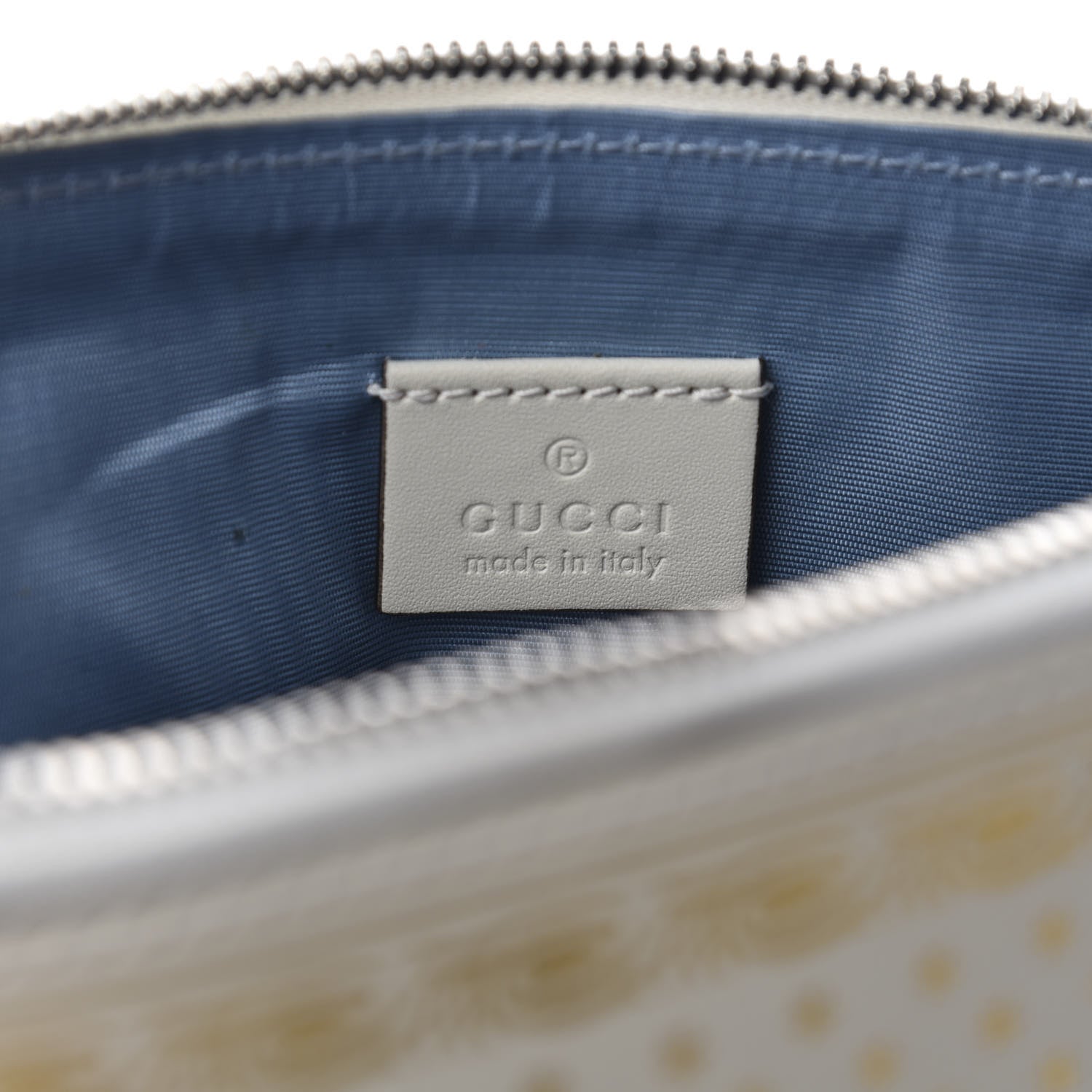 Gucci X SEGA Calfskin GUCCY Stars Mini Dome Shoulder Bag Mystic White Gold 9 of 11