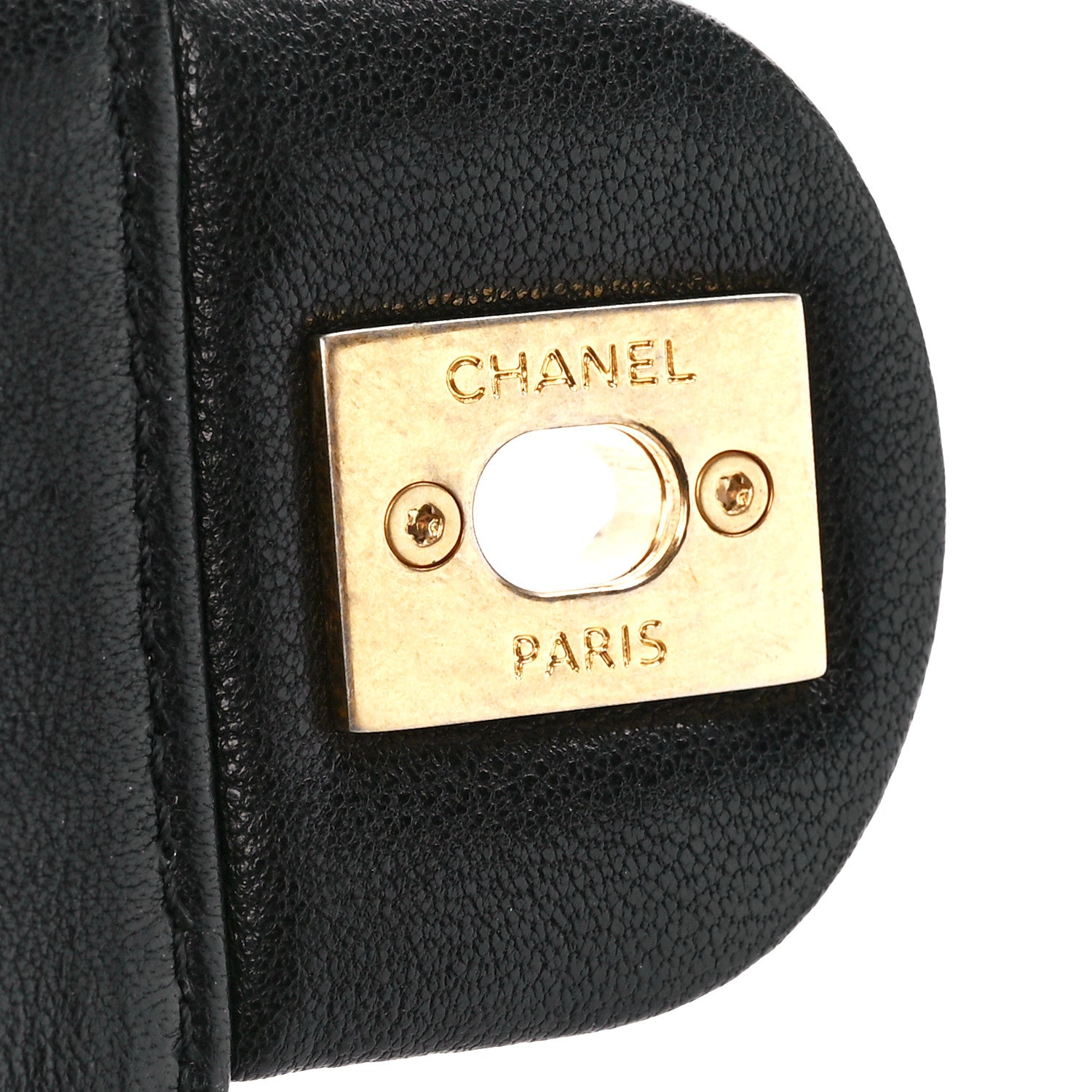Chanel Goatskin Quilted Chic Pearls Flap Black 7 of 11