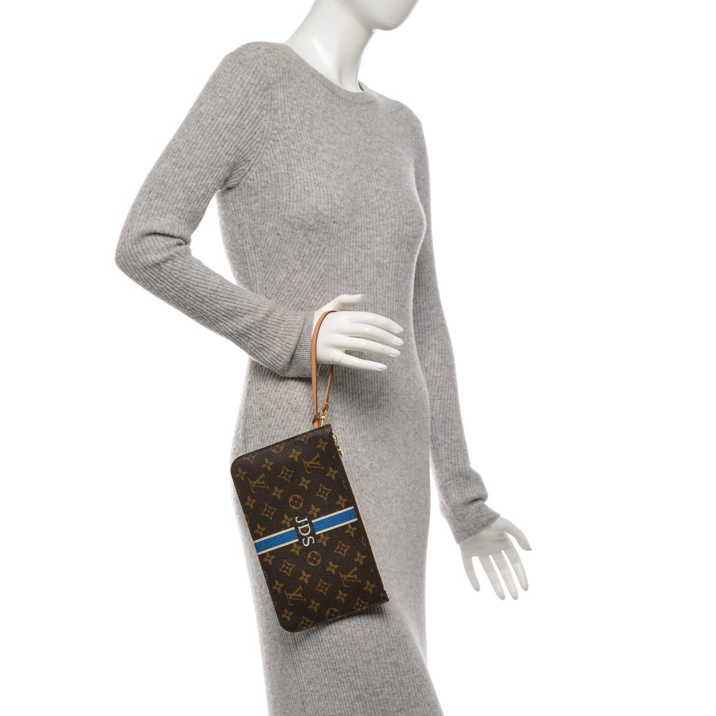 Monogram My LV Heritage Neverfull MM GM Pochette Blue de France White