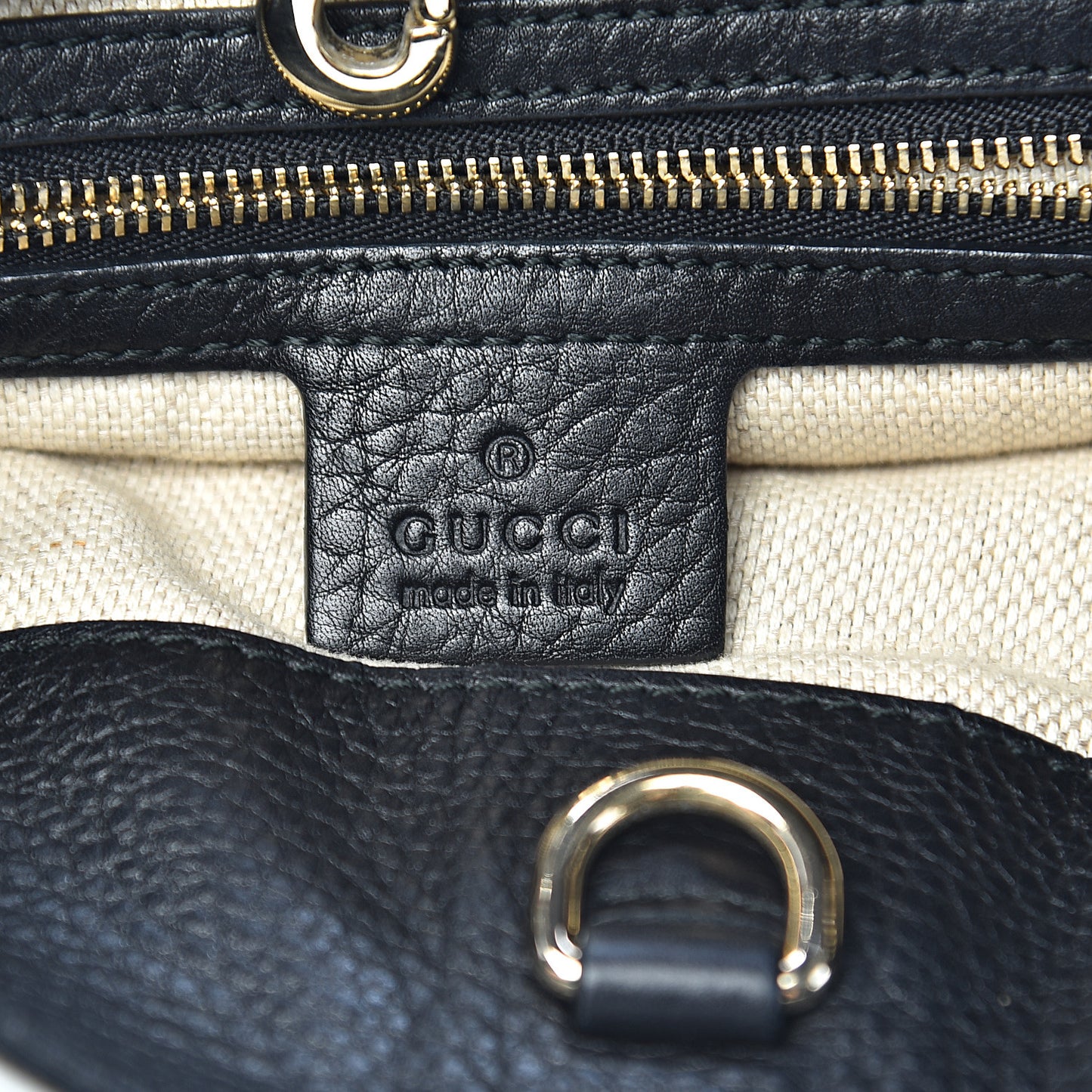 Pebbled Calfskin Medium Soho Chain Shoulder Bag Black