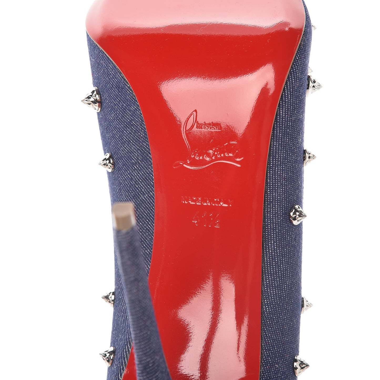Denim Studded Aimantaclou 100 Pumps 41.5 Blue