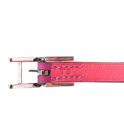 Hermes Swift Behapi Double Tour Bracelet T3 Rose Pourpre Rose Extreme 3 of 5