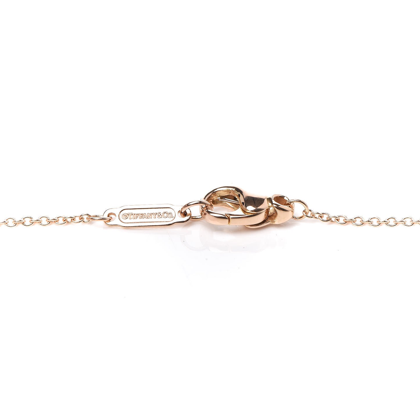 18K Rose Gold Diamond Mini Metro Horseshoe Pendant Necklace