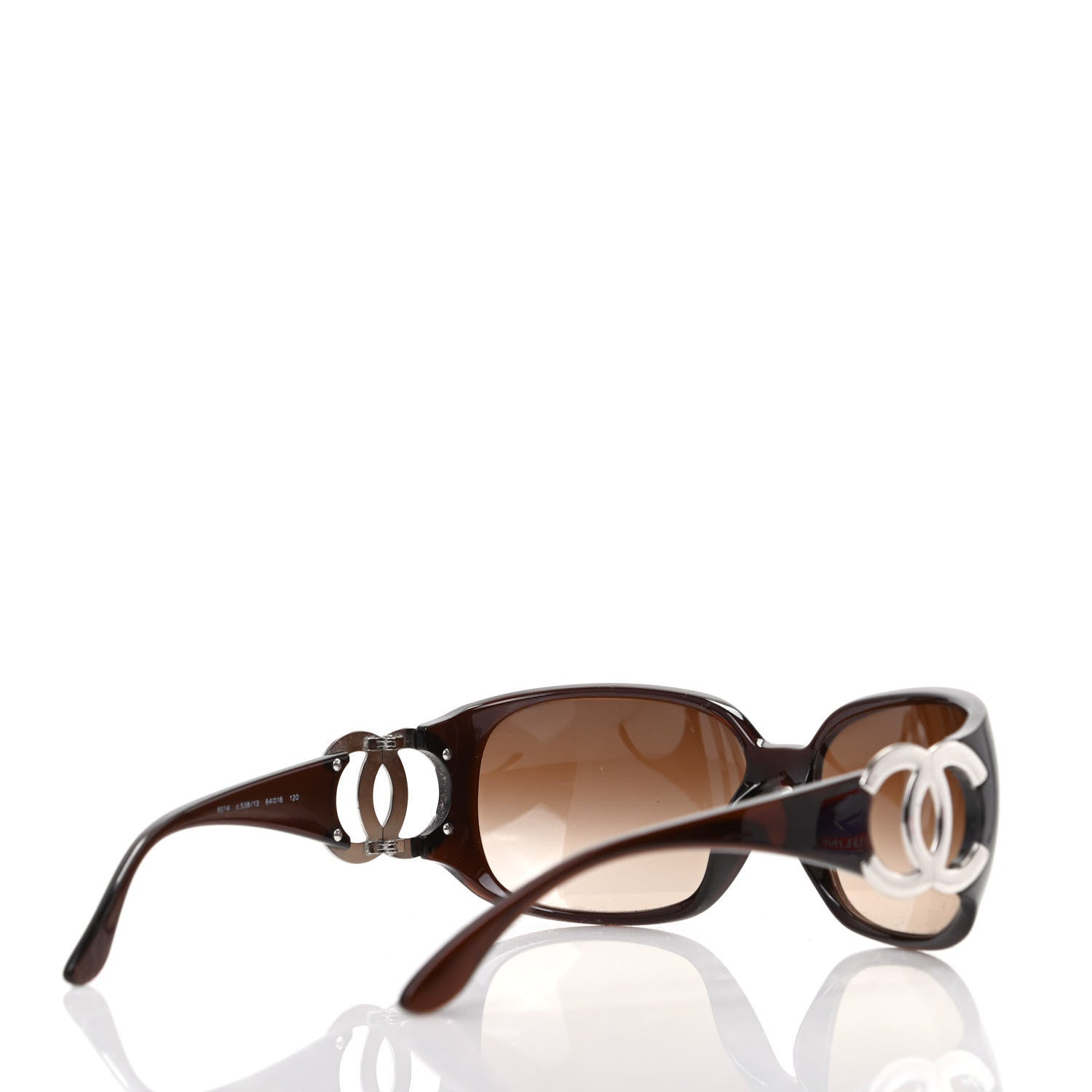 Chanel Acetate CC Sunglasses 6014 Brown 4 of 6