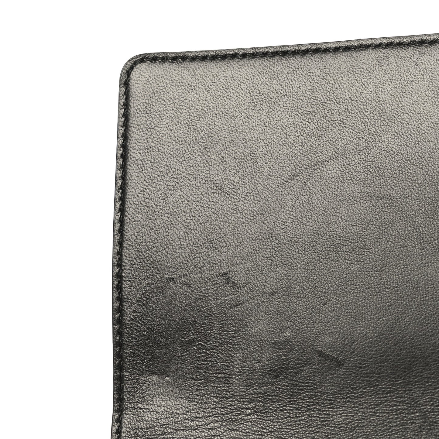 Lambskin Diamond Quilted Monogram Angie Chain Bag Black