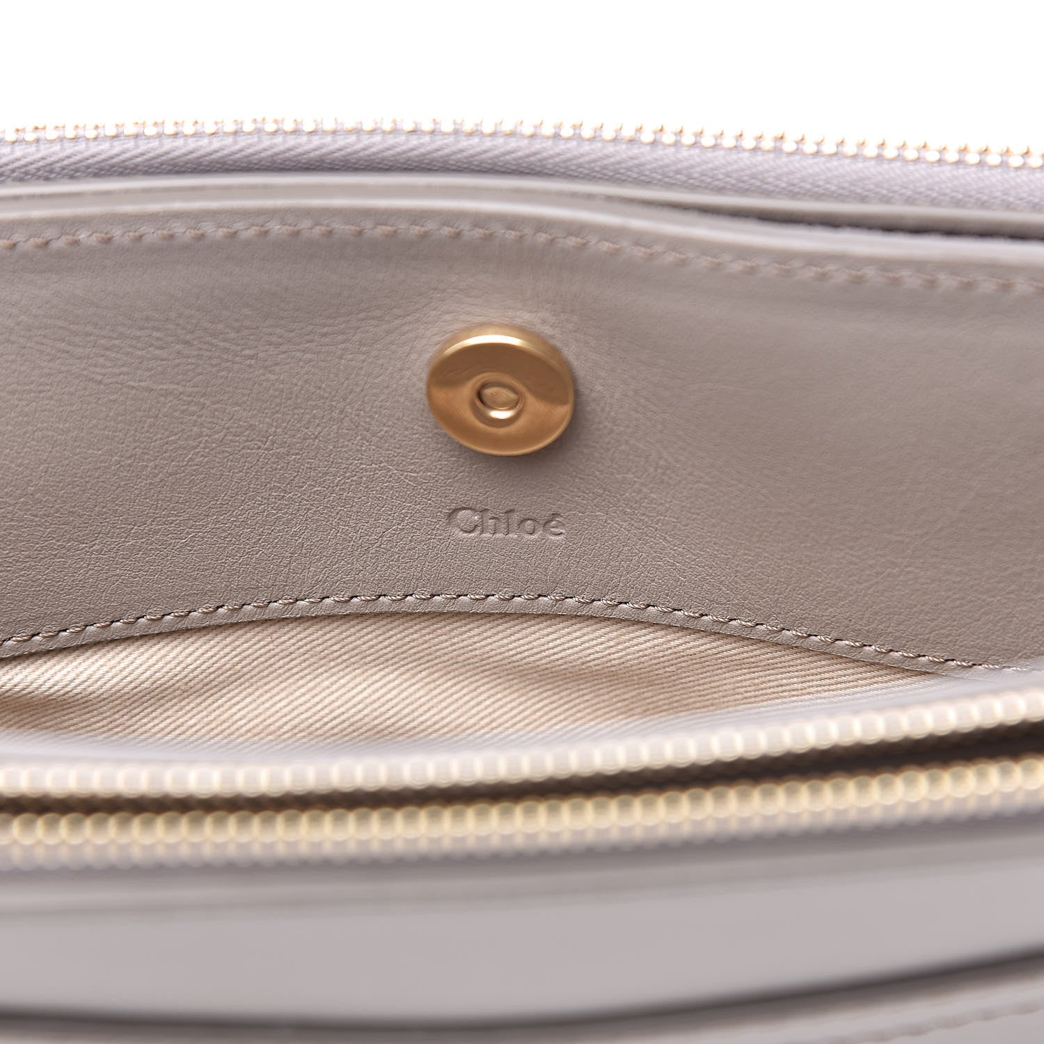 Chloe Calfskin Suede Mini Roy Bag Motty Grey 7 of 11