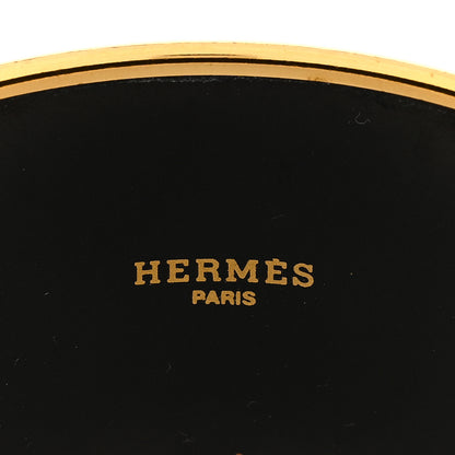 Hermes Enamel Printed Extra Wide Les Folies Du Ciel Bracelet Red 3 of 4