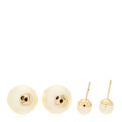 Christian Dior Pearl Mise En Dior Tribal Earrings Gold 4 of 5