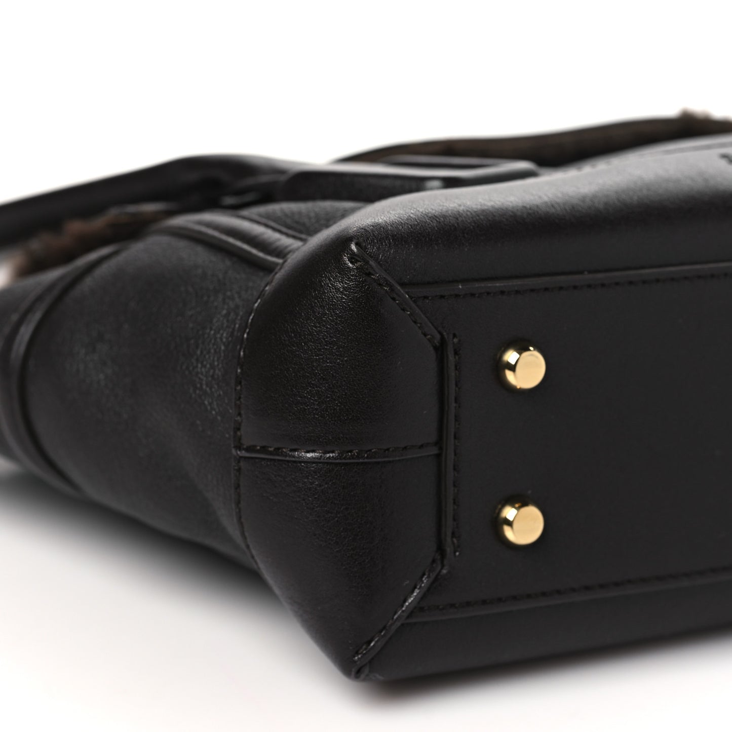 Grainy Calfskin Merino Wool Small Arco Fondant