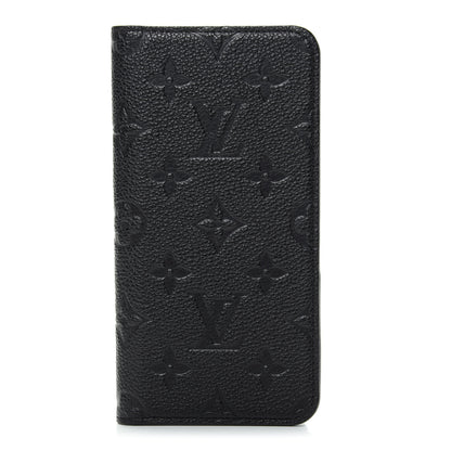 Louis Vuitton Empreinte iPhone XS Max Folio Case Black 1 of 8