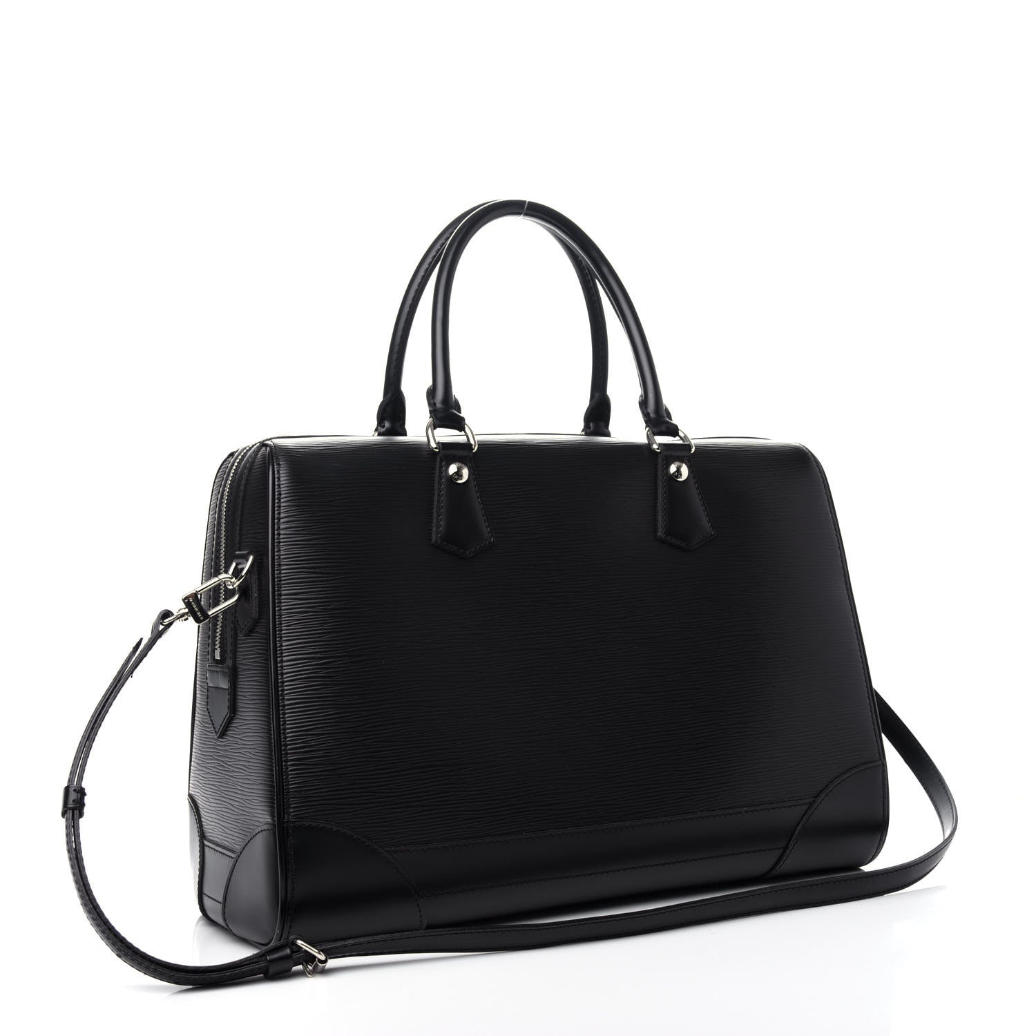 Louis Vuitton Epi Sac De Ville Bourget Black 2 of 11