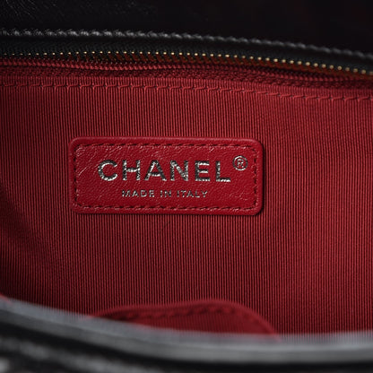 Chanel Aged Calfskin Quilted Large Gabrielle Hobo Black 7 of 9