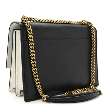 Saint Laurent Calfskin Bi-Color Medium Monogram Sunset Black Pearl White 2 of 13
