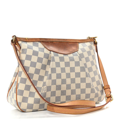 Louis Vuitton Damier Azur Siracusa MM 3 of 16
