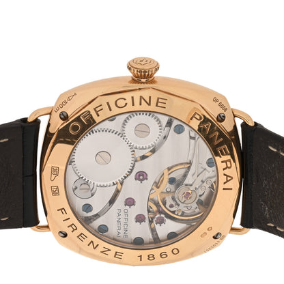 Panerai 18K Rose Gold Alligator 45mm Radiomir Manual Winding Watch Black PAM00231 4 of 4