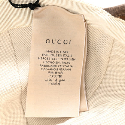 Gucci Monogram Jumbo GG Baseball Hat XL 59 Camel Ebony 9 of 10
