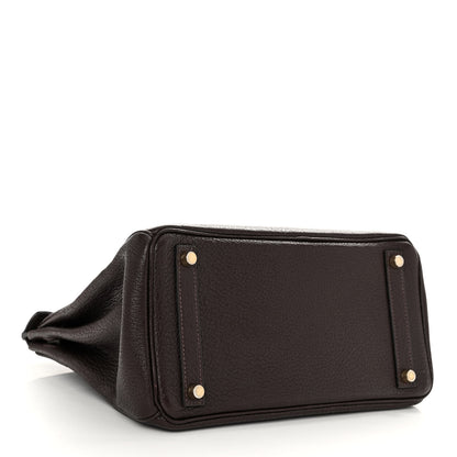 Hermes Chevre De Coromandel HAC Birkin 28 Chocolate 4 of 13