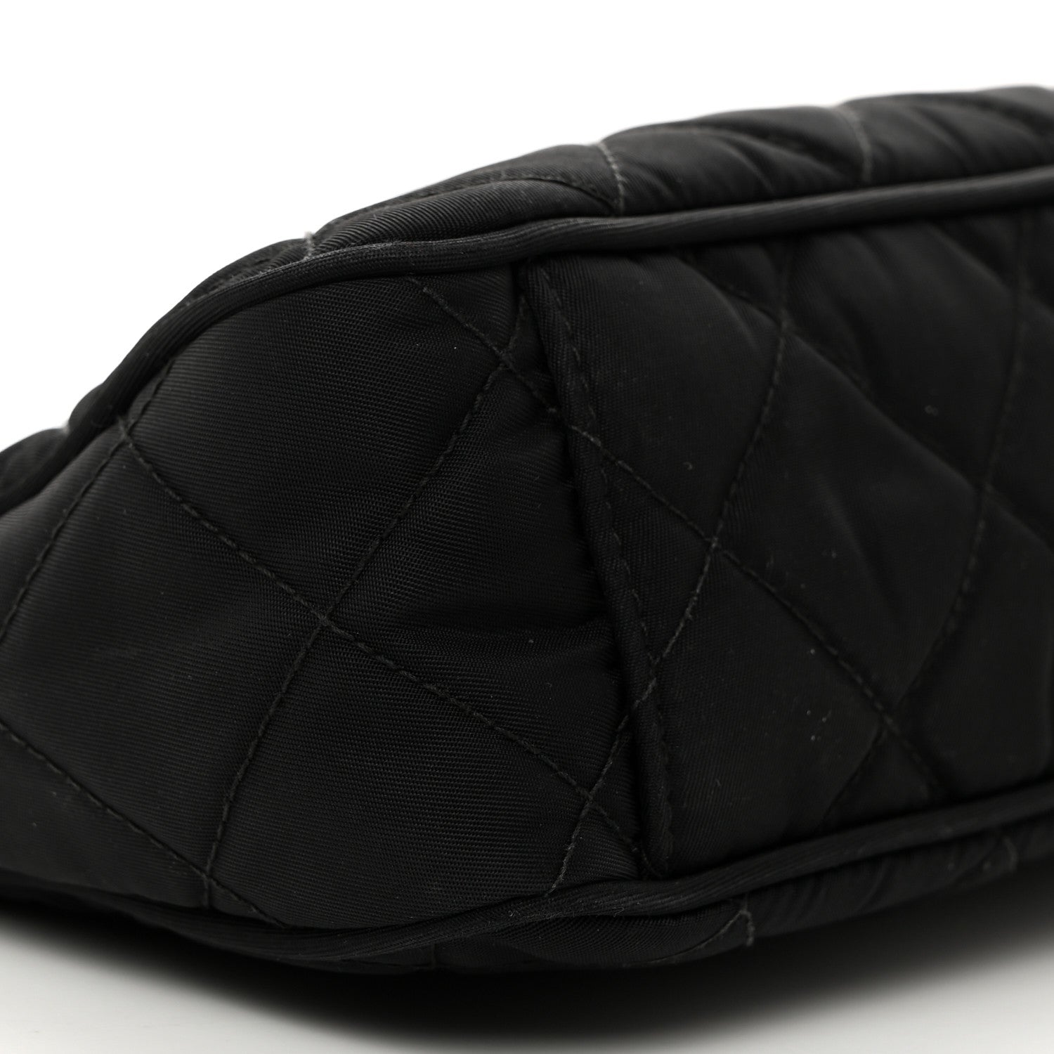 Prada Nylon Tessuto Impuntu Quilted Crossbody Bag Black 9 of 10