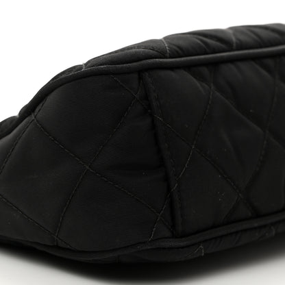 Prada Nylon Tessuto Impuntu Quilted Crossbody Bag Black 9 of 10