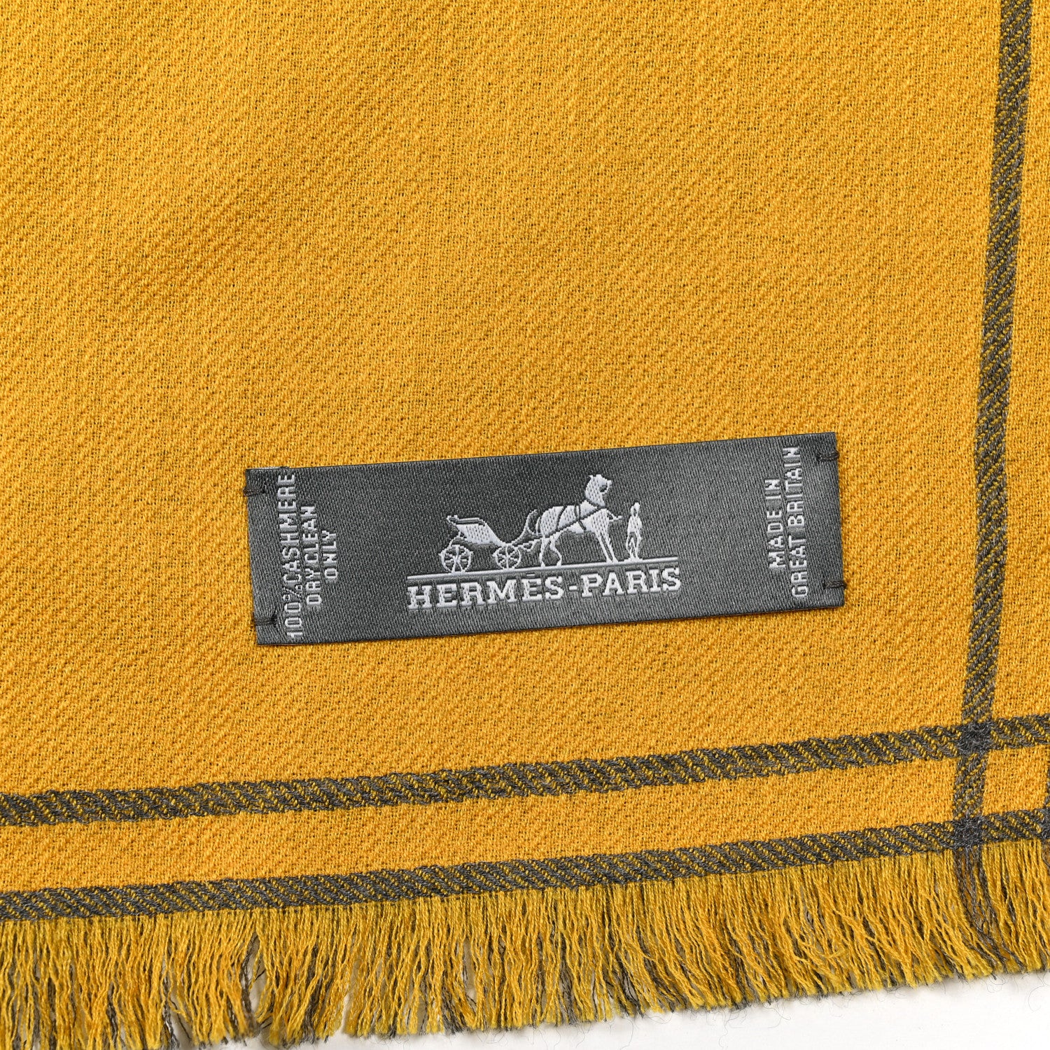 Hermes Cashmere Double Face Giant Draperie Scarf 140 3 of 4