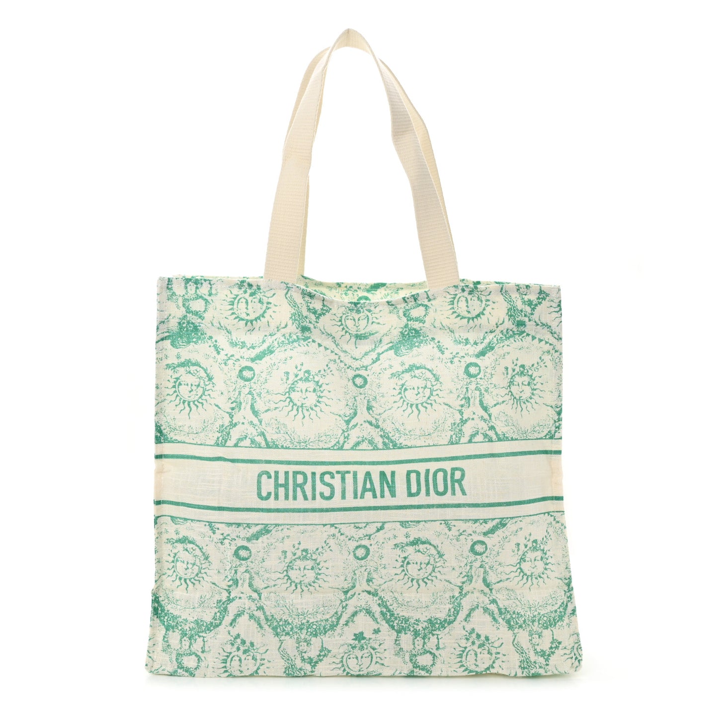 Canvas Dioriviera Toile de Jouy Soleil Tote Aquamarina