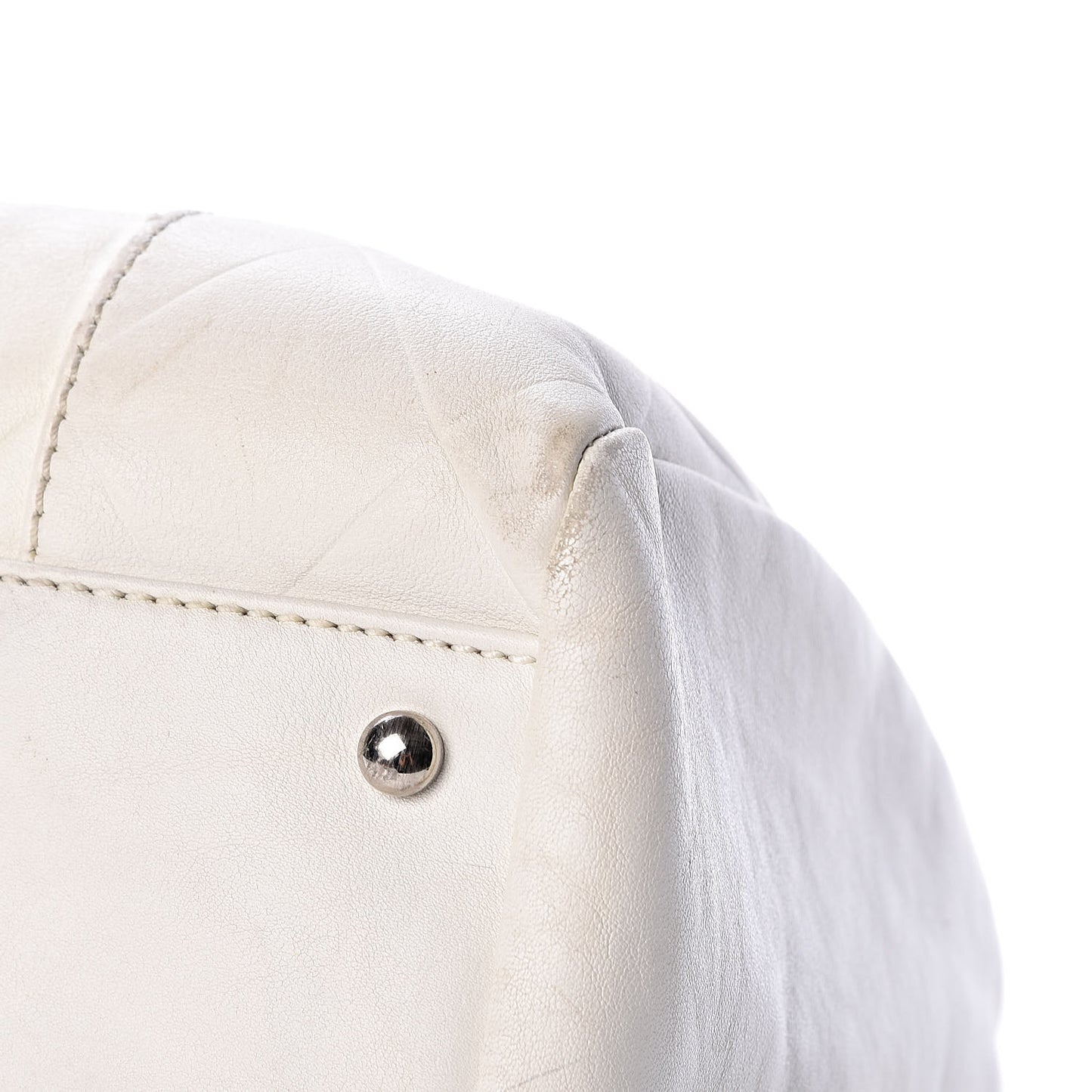 Calfskin Bowling Bag White