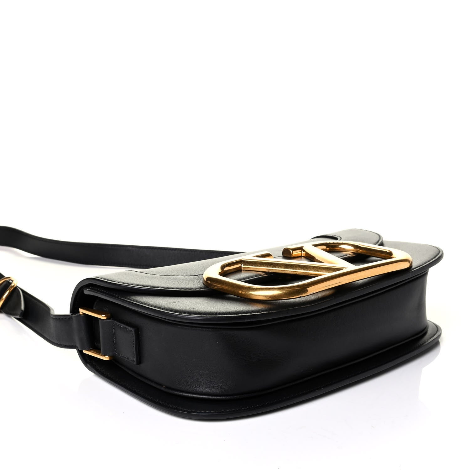 Valentino Garavani Smooth Calfskin Supervee Shoulder Bag Black 3 of 6