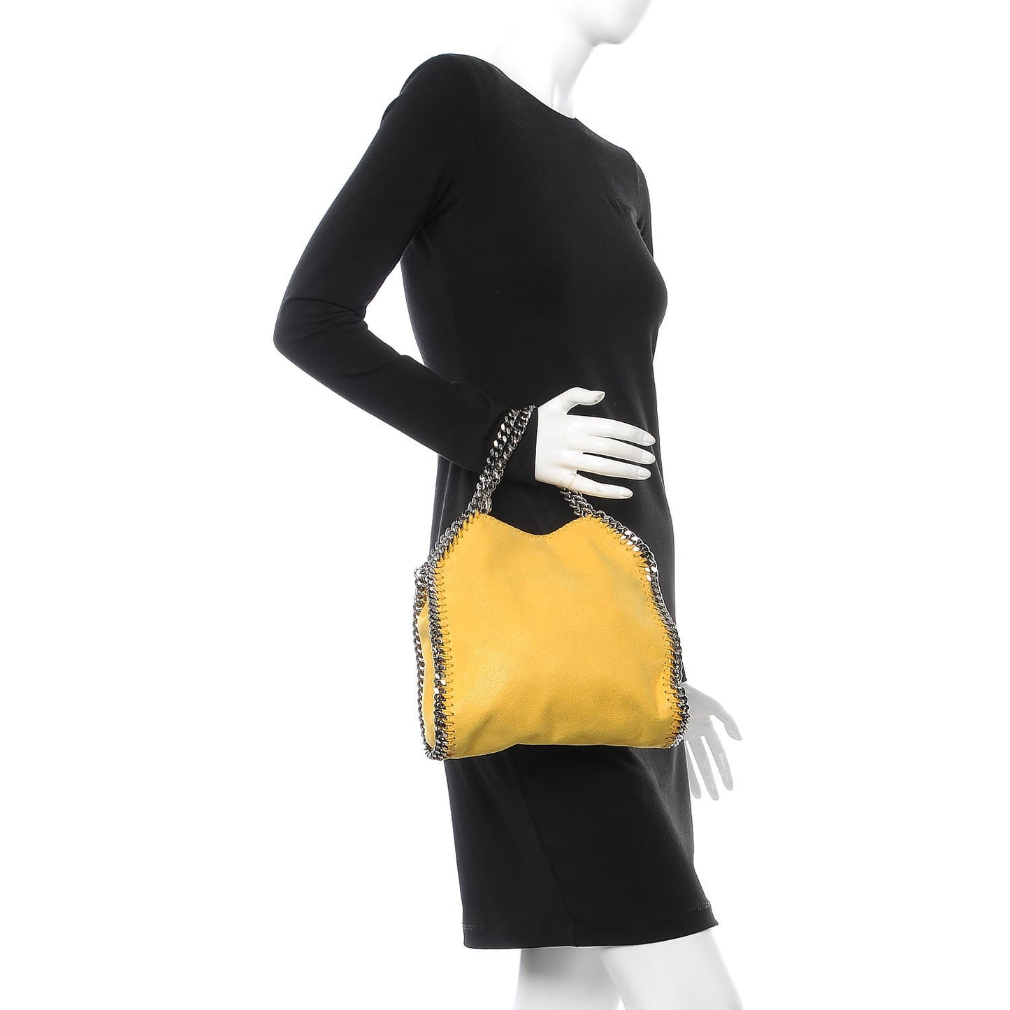 Shaggy Deer Falabella Mini Fold Over Tote Yellow