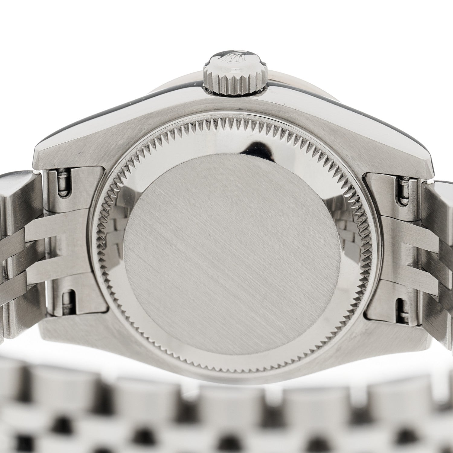 Rolex Stainless Steel 18K White Gold Diamond 26mm Oyster Perpetual Datejust Watch Datejust Watch Pink Gold Crystal 179384 4 of 5