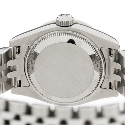 Rolex Stainless Steel 18K White Gold Diamond 26mm Oyster Perpetual Datejust Watch Datejust Watch Pink Gold Crystal 179384 4 of 5