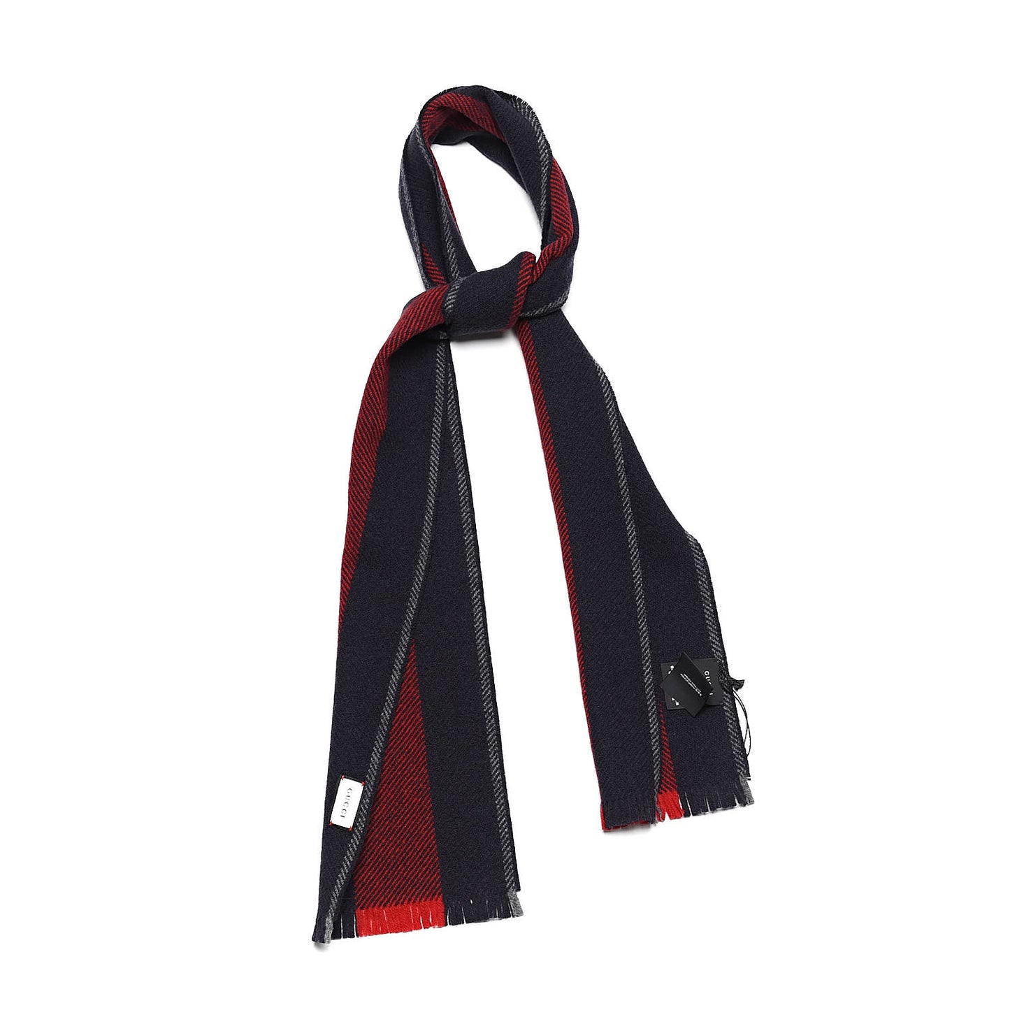Wool Web Navas Scarf Blue Red